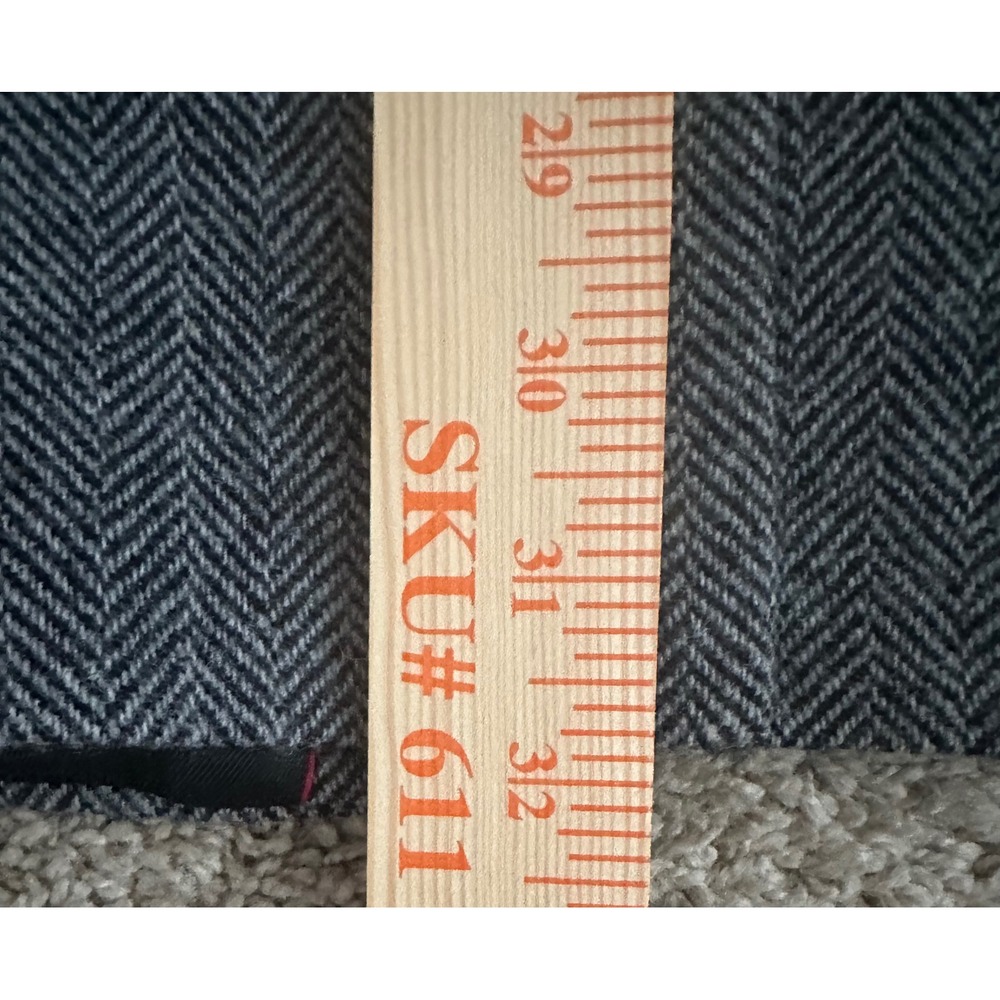 Yorkshire Hill Men's Herringbone Tweed Wool Blazer Jacket Classic Fit Grey 42L - Picture 12 of 13